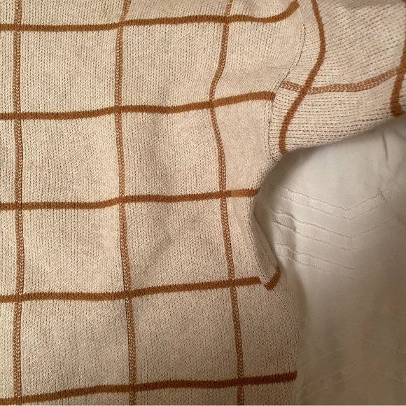 MADEWELL Pearldale Turtleneck Sweater in Windowpane, sz XL - Picture 9 of 12